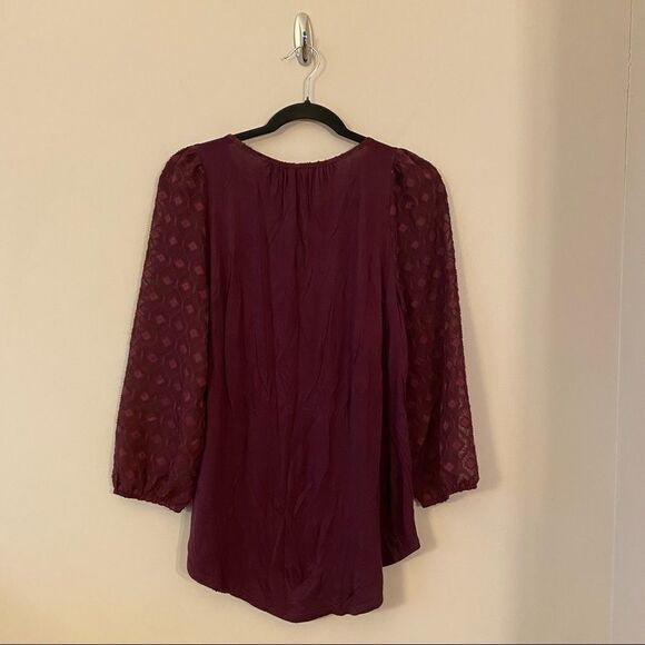 Anthro "One September" Madiran peasant blouse - Picture 4 of 11